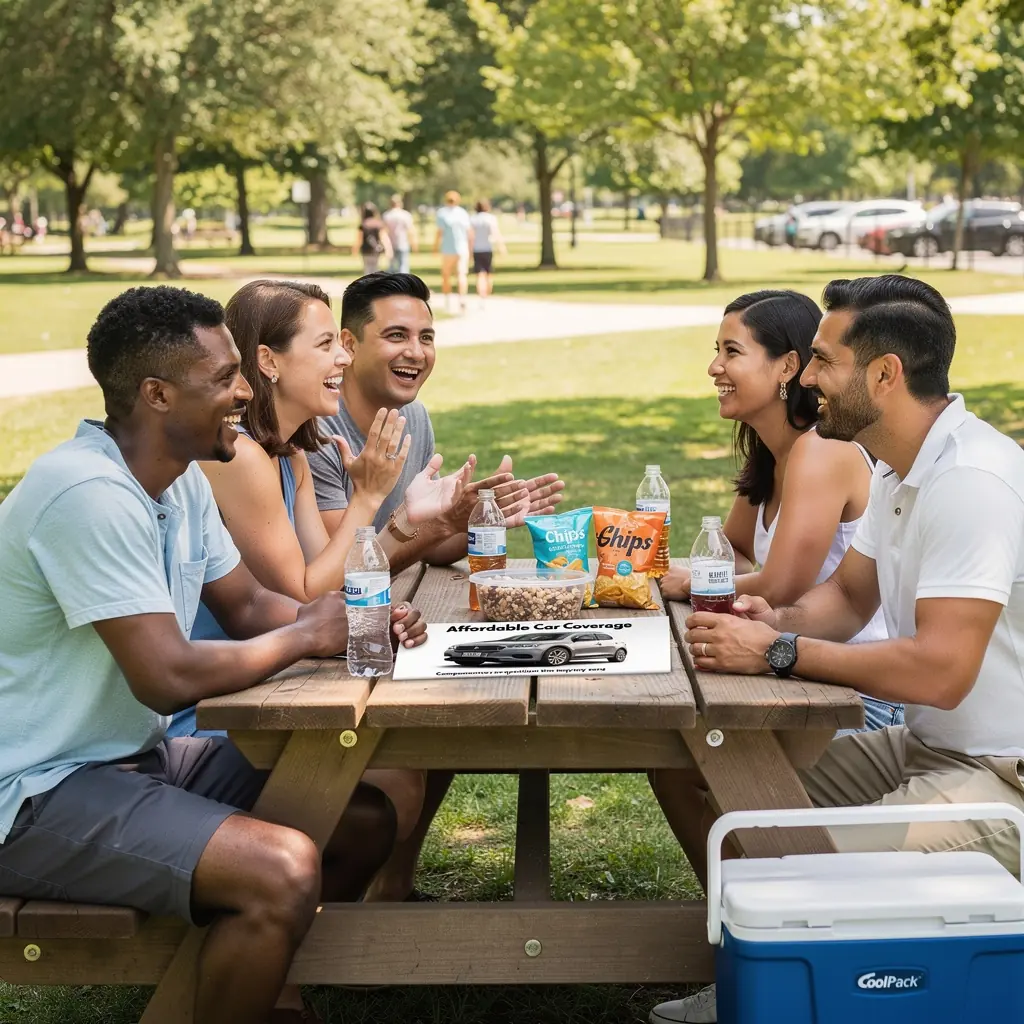 Схема скидок на автострахование, показывающая преимущества для клиентов.